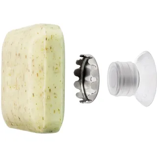 SAVONT Protector Edition (Transparent) – magnetischer Seifenhalter für Dusche & Waschbecken, ohne Bohren & Kleben, schwebende Feste Seife (Protector Edition Transparent 1x)