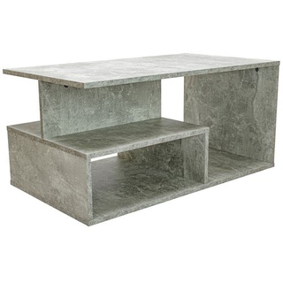 TOPESHOP Couchtisch Couchtisch: Beton-Optik, modernes & funktionales Design