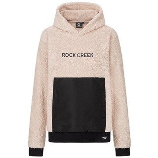 Rock Creek Sweatshirt Damen Teddyfell Kapuzenpullover D-475 beige M