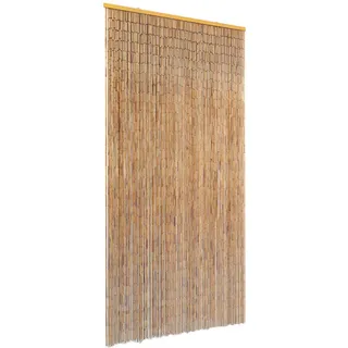 vidaXL Insektenschutz Türvorhang Bambus 90 x 220 cm Braun