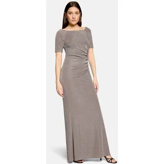 Vera Mont Abendkleid Glitzer-Look Taupe/Silver 40