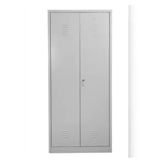 PROREGAL Metallspind Dolphin | HxBxT 180x80x50 cm | Zylindereschloss | Grau