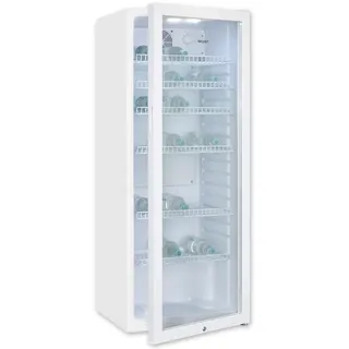 Exquisit GKS240-GT-160C Getränkekühlschrank (237 l, 1400 mm hoch, Weiß)