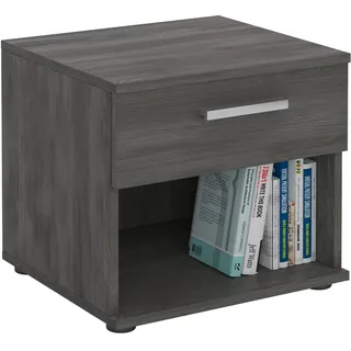 CARO-Möbel Nachtschrank Mary 42 x 38 x 30 cm Grau