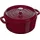 24 cm rund bordeauxrot