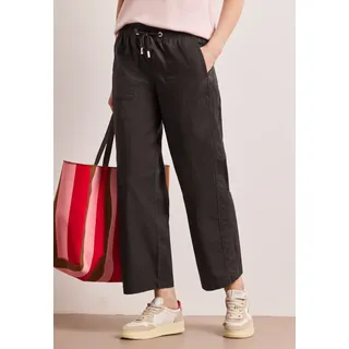 STREET ONE Paperbag-Hose loose fit Braun 40