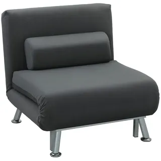 KLAPPBAR Schlafsessel Schlafsofa Klappmatratze Bett Gästebett Dunkelgrau