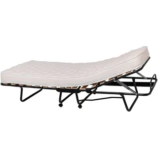 Boxxx Klappbett, Anthrazit, Weiß, Metall, H2, Höhe ca. 10 cm, 80x200 cm, Schlafzimmer, Betten, Klappbetten