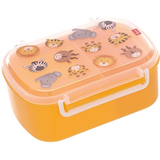 SIGIKID 25133 Brotzeitbox Zoo OnTour Lunchbox BPA-frei Mädchen und Jungen empfohlen ab 2 Jahren gelb