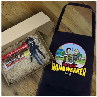 Scorprotect® Grillschürze Grillikon Geschenkset „Meister“ Senf in 300 ml Kartusche mit Grillschü