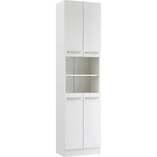 Pelipal Trier Hochschrank 195,5 x 50 x 33 cm Weiß Holz, Kunststoff, Metall, Spanplatte