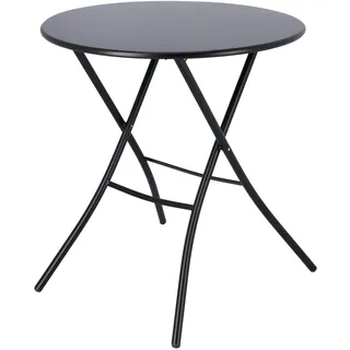 Outdoor Klapptisch Fiam Sirio, rund schwarz
