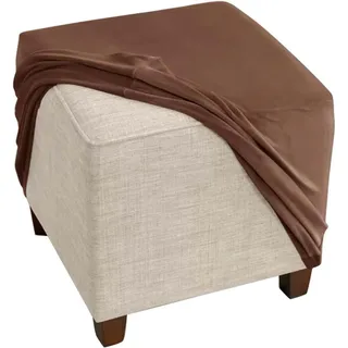 Fußhocker Bezug Ottomane Quadratisch Schonbezug Hockerbezug 60x60 /40x40 Stretch Samt Husse für Fußhocker Ottomanischer Hocker-Bezug Überzug Hocker Protector Waschbar ( Color : #11 , Size : 40x40cm/16