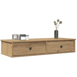 vidaXL Wandregal mit Schubladen 100 x 37,5 x 19 cm Braun