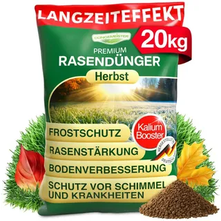 düngemeister Herbst Rasendünger mit Langzeitwirkung und KaliumschutzPlus Formel für winterfesten, sattgrünen Rasen! Perfekte Widerst...