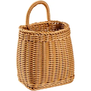 Hängender Korb In Weidenoptik, Braun, 17/24,5 Cm, 190/200 G, Für Zuhause, Büro Und Eingangsbereich  Vielseitiger Aufbewahrungskorb Für Toilettenartikel, Kosmetik Und Mehr