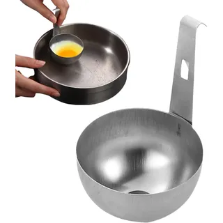Eier - Pochierte Eierschale | Eierdampflöffel | hängbare Pochiertöpfe aus Edelstahl | Antihaft-Kesseldampf für Zuhause, Küche