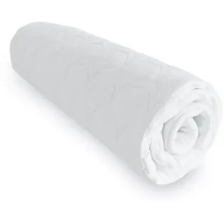 AM Qualitätsmatratzen Bio Baumwoll Matratzenbezug allergikergeeignet 180 x 200 cm weiß