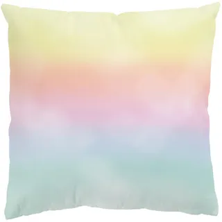 Bilderwelten Dekokissen, Mehrfarbig, Textil, Regenbogen, Füllung: Polyester, Quadratisch, 50x10x50 cm, Wohntextilien, Kissen, Dekokissen