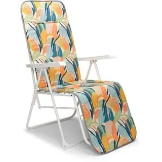 barths Chiemsee Relaxsessel 58 x 75 x 108 cm Gelb/Weiß