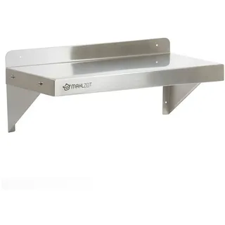Mahlzeit Edelstahl Hängeregal 60 x 30 cm Silber