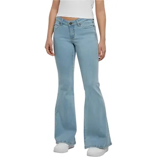 URBAN CLASSICS Organic Flared Niedrig Geschnittene Jeans Lighter Washed 28