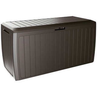 Casaria Auflagenbox Rato Plus wasserdicht Rollen 100 kg Smart Click System Outdoor Gartenbox Aufbewahrungsbox Kissenbox, Modell/Farbe:Board PLUS braun