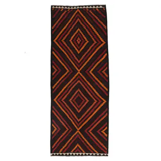 Afghan Vintage Kelim Teppich 154x395