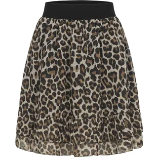 cloud5ive Minirock Damen Animalprint Beige XS