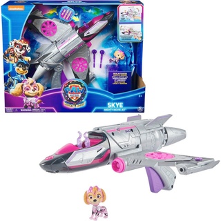 Spin Master Spielzeug-Flugzeug Paw Patrol - Movie II - Skyes Deluxe Jet-Flieger, inkl. Skye Figur, mit Licht- und Soundeffekt rosa