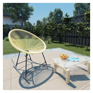 vidaXL Gartenstuhl Outdoor-Acapulco-Stuhl Poly-Rattan Beige (1 St) beige 69 cm x 82 cm