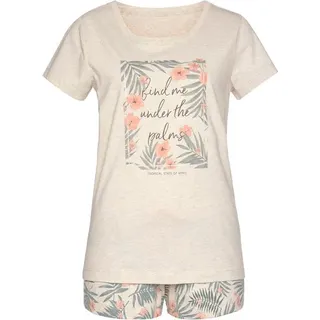 LASCANA Shorty Pyjama-Shorts Beige 36/38