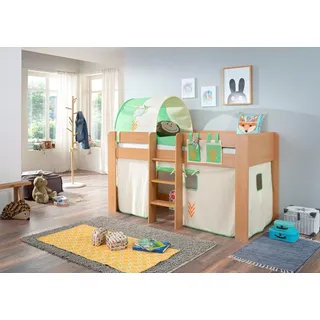 RELITA Hochbett Andi 90 x 200 cm Buche dekor natur beige