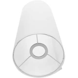 Stoff Lampenschirm Weiß 40x16x16cm für E27 Stehlampe Modern | Weichere Lichtwirkung, Schlichtes Design, Zylindrischer Lampenschirm Stoff, für Schlafzimmer und Wohnzimmer