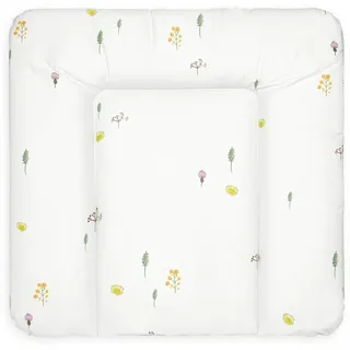 BONKY® Wickelauflage 75x72 cm - weiche Wickelunterlage - Baby Wickeltischauflage - Wasserdischt - Abwaschbar - Made in EU - 100% Oeko TEX - Wiese 2B