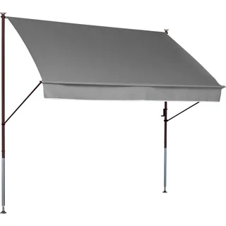 Angerer Klemmmarkise Style 300 cm granit/hellgrau