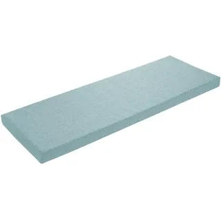 sleepling Bankauflage 200x40 cm türkis, Sitzkissen Outdoor & Indoor, Bankpolster, Bezug waschbar, Unterseite Antirutsch, Made in EU