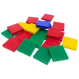 Quadratische Rechenplättchen ? Buntes Legematerial für den Mathematikunterric...
