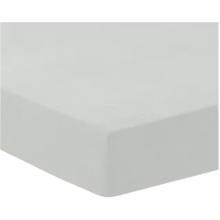 Traumschlaf Spannbettlaken Frottee 180 x 200 - 200 x 200 cm grau-silber