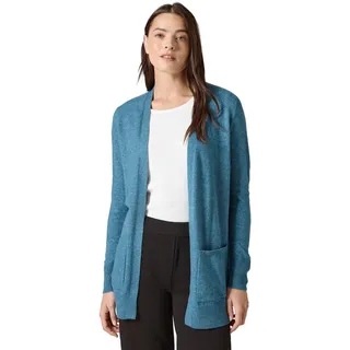 CECIL Damen B253791 Langer Cardigan, Aqua Melange, XL EU - XL
