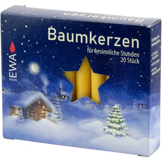Puppenkerzen - Baumkerzen - Pyramidenkerzen weiß/rot/natur aus Wachs in verschieden Größen apog-versand (Baumkerzen Ø13x105mm, natur)
