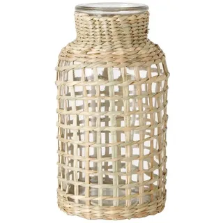 Boltze DAHEIM Vase Noriana 17 cm Glas Beige