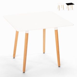 Skandinavisches Design quadratischer Tisch Küche Esszimmer Holz 80x80cm Wooden