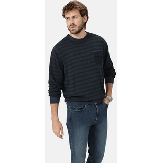 Babista Strickpullover VARIENTO im Oily-dyed Effekt blau XL (58)