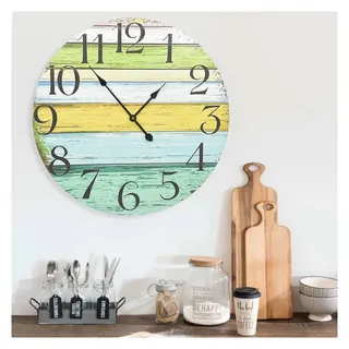 vidaXL Wanduhr Mehrfarbig 60 cm MDF