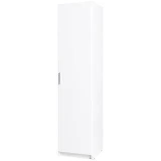 Lomadox Kleiderschrank SELAWIK-166 Drehtürenschrank, 1-türig, 47cm breit, weiß weiß