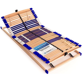 Lattenrost Vario Comfort 44®, Schlummerparadies, Kopfteil manuell verstellbar, Fußteil manuell verstellbar, aus 100% BUCHE, 10 Jahre Garantie, fertig montiert, SCHULTERFRÄSUNG 100 cm x 200 cm x 7,5 cm