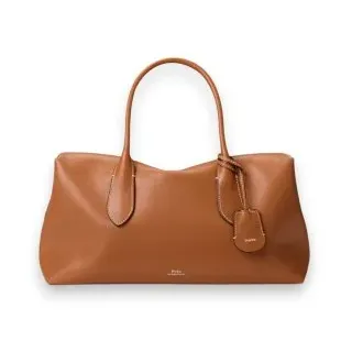 Polo Ralph Lauren für Damen. 428977211001 Bellport Satchel-Tasche aus braunem Leder (OSFA), Lässig