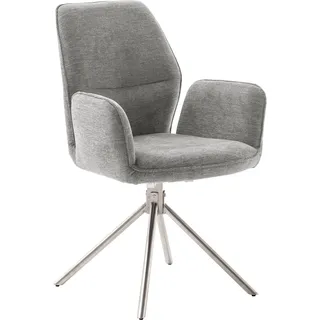 MCA Furniture Esszimmerstuhl Greyton Polyester grau 2er Set