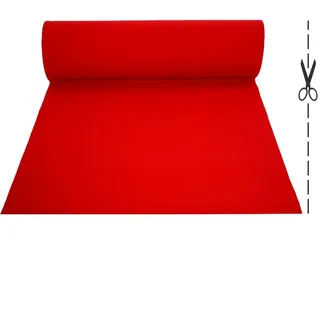 OLIVO.Shop | Langer roter Teppich für Party, Weihnachtsteppich, Meterware, roter Läufer für Veranstaltungen, Hochzeitsteppich, langer und schmaler Teppich, Breite 2 Meter Ropas (Rot, 30 Meter)